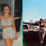 Instagram model bedreigd om foto's met Russische tank in Oekraïne