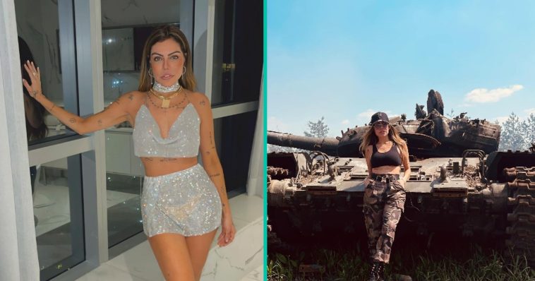Instagram model bedreigd om foto's met Russische tank in Oekraïne