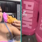 TikTok'er onder vuur genomen na poging om bizarre "roze saus" te verkopen