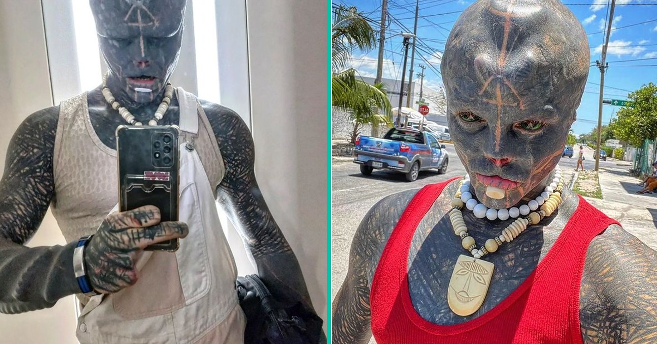 "Donkere alien" kan geen baan vinden vanwege extreem uiterlijk