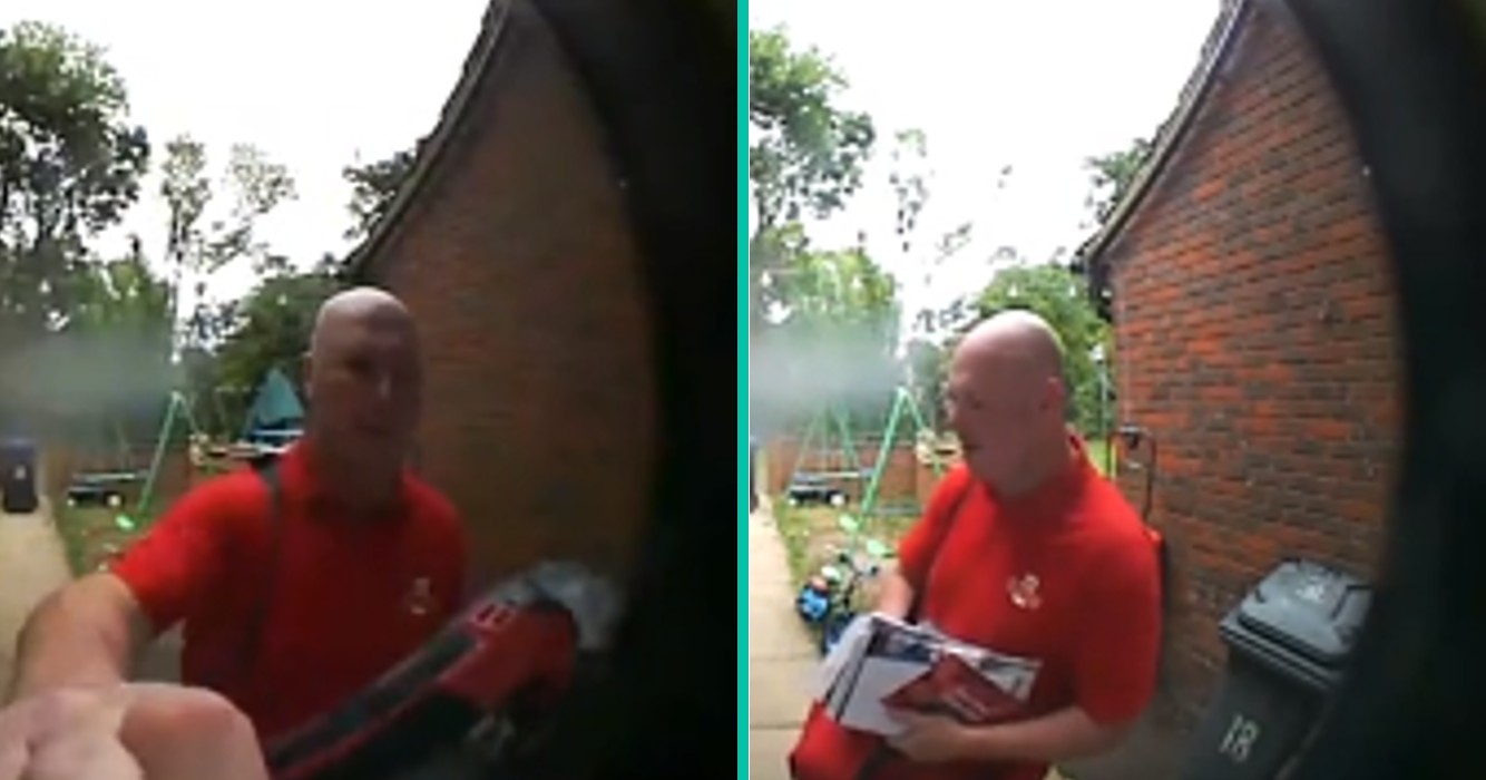 Meisje geeft op hilarische wijze te veel informatie aan postbode als haar wordt gevraagd waar haar moeder is