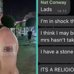 Man vreest dat hij gedumpt wordt nadat hij unieke tattoo heeft gezet