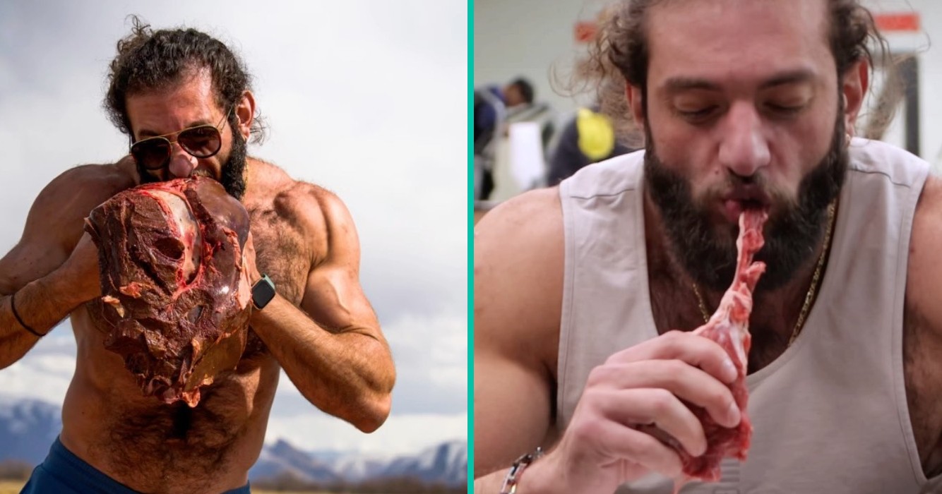 Man onthult: "Ik eet dagelijks 4500 Calorieën Rauw Vlees"