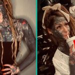Vrouw is verslaafd aan tatoeages en heeft 99% van haar lichaam bedekt