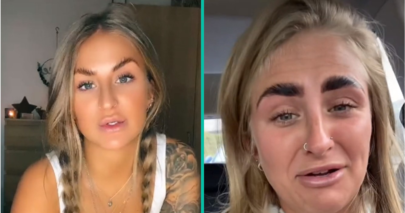 Het internet raakt niet uitgesproken over bizarre wenkbrauwbehandeling van vrouw