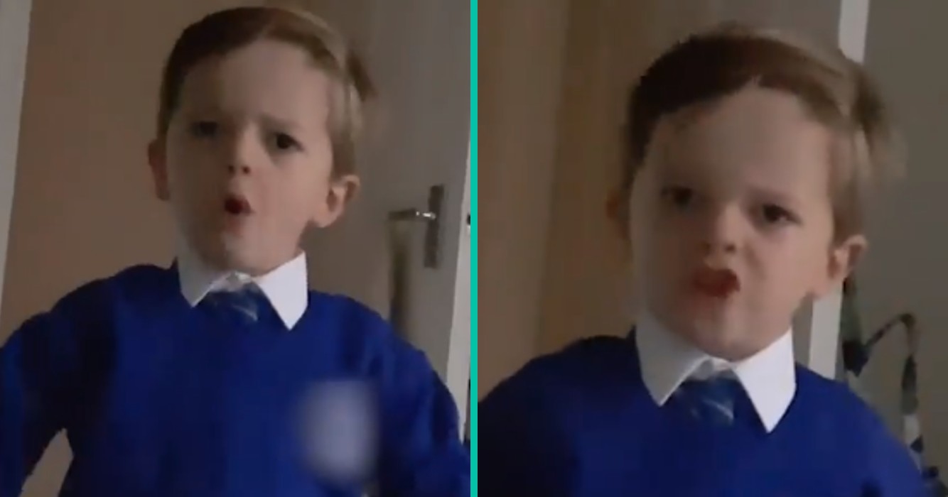Kleine jochie zegt dat hij Sinterklaas een 'uppercut' zal geven!