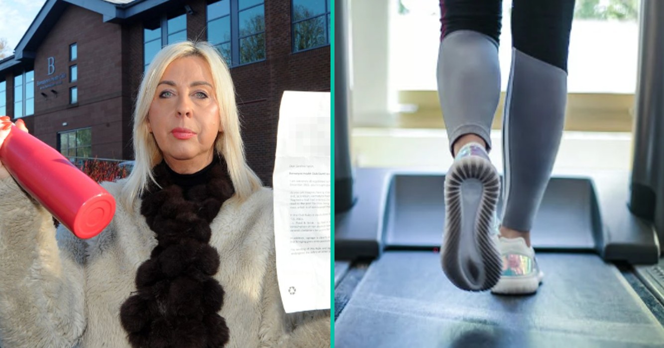 Vrouw laat waterfles in sportschool vallen en krijgt hiervoor een boete van € 1123.46 en een levenslange schorsing!