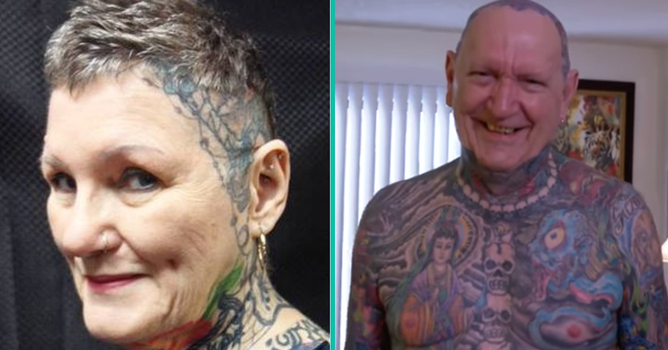 Dit koppel heeft een record op hun naam staan: Meest getatoeëerde senioren koppel!