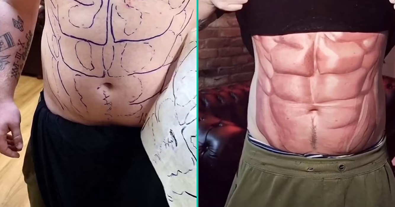 buik getatoeerd