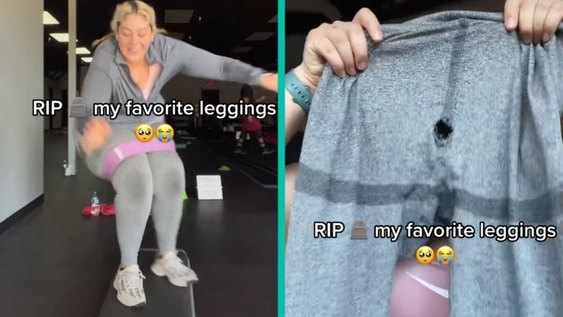 gescheurde legging
