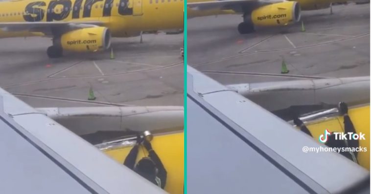 Passagier gaat viraal: 'Filmt medewerker tijdens het beplakken van de vleugels enkele momenten voor het opstijgen!'
