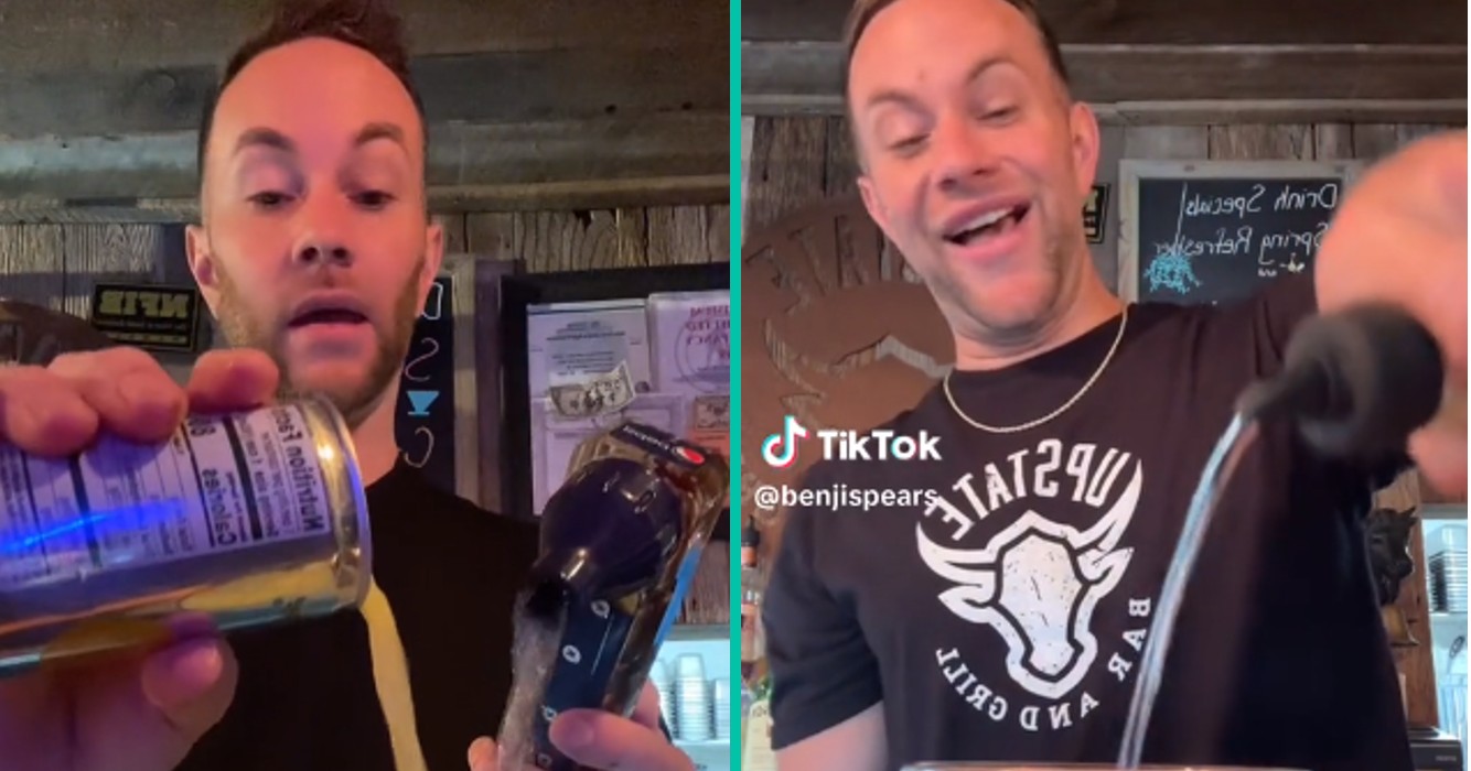 Barman zorgt voor consternatie nadat hij onthuld hoe hij klanten in het geheim afschrikt