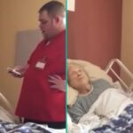 Verzorger wordt onbewust op camera vastgelegd terwijl hij laatste wens van patiënt vervult