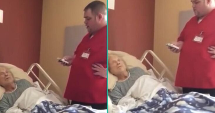 Verzorger wordt onbewust op camera vastgelegd terwijl hij laatste wens van patiënt vervult